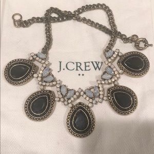 Jcrew black and gold statement necklace